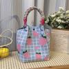 Nuevo Bolso de Mano Tejido Estilo Hyun-Ah para Salir y Divertirse, Bolso Versátil para el Trabajo y los Viajes Diarios, Bolso Cubo Portátil