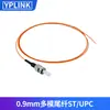 Cable de Fibra Óptica Patch Cord de Grado Telecomunicaciones de 0.9 mm LSZH Monomodo Mononúcleo Cable Cola de Cerdo SC LCFCSC Cable de Red de Fibra Óptica Desnuda de Una Sola Cabeza