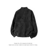 Chaqueta de béisbol con cuello alto estilo callejero americano para hombre, marca de moda otoño cleanfit, chaqueta genial y elegante, abrigo de cuero retro workwear