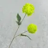 Flores Artificiales de Nuevo Producto Transfronterizas 2 Bolas de Felpa de Diente de León Materiales para Ramo de Boda DIY Decoración del Hogar Decoración de Hierba Cebolla