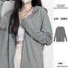 Ropa de protección solar de seda de hielo para mujer, verano 2025, nueva, abrigo fino, combinable, holgado, transpirable, cárdigan, top de protección solar.