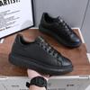 Tenis Blancos Clásicos para Mujer, Versátiles de Plataforma con Suela Gruesa que Aumentan la Altura, Transpirables, Casuales, de Moda