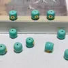 Pulsera con Cuentas de Barril Turquesa de Magnesio Tipo Antiguo Espaciadores Separadores Cuentas Sueltas Accesorios de Juguete Cultural Venta al por Mayor 369