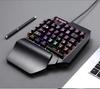 Teclado mecânico para jogos Dragon Guard K109 com uma mão, arma, deus, trono, teclado para mão esquerda, jogo para celular, externo Yama