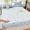 Estilo Fresco e Simples 100% Algodão Lençol de Cama de Solteiro Estampado Protetor de Colchão Desenho Animado Conjunto de Três Peças para Cama de Solteiro/Casal