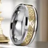 Anel de Aço Inoxidável para Mulheres, Tendência Sem Desbotamento Estilo Ins Hip-Hop Design de Nicho, Anel Liso de Aço Titânio 8mm de Largura