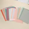 Páginas separadoras de hongo de 11 agujeros, páginas índice de clasificación de hojas sueltas de colores esmerilados, separadores de cuaderno, venta al por mayor de fábrica