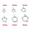 Fecho de Mola de Aço Inoxidável 304 Acessórios para Joias DIY para Fazer Colares e Pulseiras, Acessórios de Fecho de Mola Não Desbotáveis