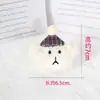 Chapéu de pelúcia de desenho animado DIY, acessórios de boneco de urso, incluindo chaveiros de bolsa, broches, chaveiros de chapéu e presilhas de cabelo para decoração