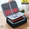 Organizador de equipaje multicapa, portacertificados, pasaportes y tarjetas, bolsa para guardar documentos, caja para guardar exámenes