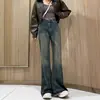 Calça Jeans Sab Feminina 2025 Nova Corte em Pera plus size gordinha Cintura Alta Solta Emagrecimento Perna Larga Estreita
