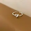 Anillo de Calabaza Explosivo Hielo Triturado Xiaohongshu para Mujer Nuevo 2025 Anillo con Patrón de Martillo de Industria Pesada Antigua