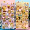 Pegatinas Squishy Temática de Durazno 3D para Niños Estampado de Dibujos Animados Lindas Decorativas de Alto Valor para Diario Animales DIY Alivio del Estrés