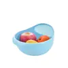 Cesta de Frutas y Verduras Lavadora de Arroz Colador de Arroz Cesta Escurridora Suministros de Cocina Multifuncional para el Hogar Recipiente Engrosado para Lavar Arroz Lavado de Verduras de Plástico