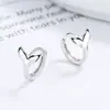 Pendientes de Cola de Pez para Mujer Plata de Ley 925 2022 Nuevos Pendientes Simples Versátiles Estilo Frío Personalidad Elegante Joyería de Oreja ins