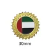 Insígnia de metal com bandeira dos Emirados Árabes Unidos transfronteiriça acessórios de vestuário presentes adesivos para celular fabricantes de origem atacado personalização