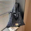 Bolsa tote xadrez da moda 2026 novo modelo grande capacidade versátil bolsa de mão para o dia a dia bolsa de lona bolsa de compras transfronteiriça