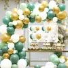 Centro comercial escolar cadena de globos de aniversario traje decoración de cumpleaños boda corona de globos pared de fondo arco cadena de globos