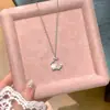 Collar de Camelia de Plata de Ley S925 para Mujer, Temperamento Dulce de Nicho, Sensación de Lujo Ligero de Gama Alta, Cadena Versátil para Clavícula