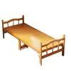 Cama plegable de bambú, cama individual y doble plegable, uso doméstico simple, cama refrescante para adultos, cama para siestas para habitaciones de alquiler, tablero duro de bambú para siestas