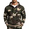 Moletom com Capuz Camuflado Exclusivo da Amazon 2026 Tamanho Europeu, Malha com Forro de Lã, Bolso Múltiplo, Top Masculino