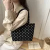 Bolso Tote de Lunares Nuevo de Moda Transfronterizo para Primavera y Verano, Gran Capacidad, Bolso de Hombro Lindo para Niña, Bolso de Mano para Viajes
