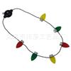Collar navideño infantil Coolette, tamaño mini, con 6 luces LED y cuentas de piña luminosas.