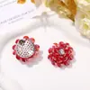 Corea del Sur Moda de Lujo Ligero Flor de Cristal y Pedrería Zapatos Tejidos Hechos a Mano DIY y Sombreros Bolsa Ropa Parche Calcomanía Accesorios