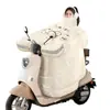 Capa à prova de vento para patinete elétrico, com forro de fleece e espessa para proteção contra chuva forte e neve, capa de inverno com forro de fleece e espessa, adequada para motocicletas elétricas, tamanho extra grande