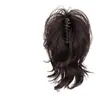 Peluca para Mujer sin Sensación de Caída, Rizos de Sirena, Cola de Caballo Simulada, Corona Alta Natural, Peluca de Cola de Caballo con Clip Dulce y Fresca en Cascada