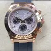 Reloj para Hombre Rolex Daytona Serie 40mm Multifuncional Cronógrafo Incrustado de Diamantes Mecánico Totalmente Automático Aliexpress