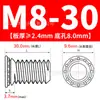 Tornillos Auto-Clinchables de Acero Inoxidable 304 Tornillos de Cabeza Redonda Tornillos de Placa de Presión Lámina Metálica de Chasis Fhs-M8-10~35 Bloqueo