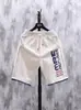 Venta Directa de Fábrica Pantalones Cortos Casuales de Moda para Hombre con Estampado de Letras, Cintura Elástica con Cordón, Pantalones Versátiles de Moda de Cinco Puntos
