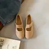 Zapatos Mary Jane para Mujer 2026 Verano con Velcro de Corte Bajo Zapatos Individuales con un Estilo Francés de Lujo Ligero