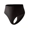 Roupa íntima de tamanho grande europeia e americana para mulheres, fio dental sexy sem costura, cintura média, secagem rápida, para esportes e yoga, atacado