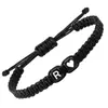 Pulsera tejida transfronteriza de Amazon con 26 letras cuadradas, diseño de nicho, joyería de regalo de pareja moderna y versátil