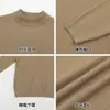 Ropa de punto para hombre de otoño e invierno, suéter para hombre de cuello redondo estilo 'old money', color liso, lujo ligero, sensación de alta gama, top casual para el día a día