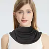 Nuevo Calientacuellos de Seda de Morera 100% Estilo Japonés, Amigable con la Piel, Alta Elasticidad, Cuello Falso, Protección para el Cuello, Bufanda para Mujer, Envoltura para el Cuello al Dormir