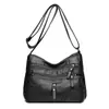 Nova bolsa de comércio exterior transfronteiriça, bolsa feminina versátil, bolsa transversal, textura de couro macio fashion, bolsa de ombro de grande capacidade, bolsa para mães