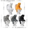 5 Serie de Inodoros Cubierta para Vientre y Asiento para Inodoro Gato y Gatito Paisajismo de Jardín Paisajismo Muñecas