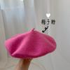 ¡Todos los colores de boina que quieras están disponibles aquí! Boina de lana otoño e invierno sombrero de pintor coreano japonés femenino