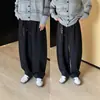 Calça Casual Fashion Pesada Perna Larga Estilo Preguiçoso Versátil Caimento Calça de Moletom Versátil Unissex Mesmo Estilo Novo Outono Solta