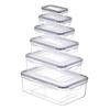 Caixa de Conservação Fresca Transfronteiriça de PP, Plástico de Várias Especificações, Grau Alimentício, Selada, Transparente para Frutas, Armazenamento Refrigerado para Geladeira, Borda Reta