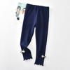 Leggings de Primavera e Outono para Meninas Primavera Novo Vestuário Infantil Fábrica Laço Calças Infantis Bottoming Roupa Exterior Calças que Combinam com Tudo