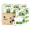Papel de Seda Relevado com Desenho Floral, Uso Doméstico, 30 Pacotes por Caixa, Madeira Natural, Guardanapos e Lenços Faciais Espessados de 5 Camadas, Econômico