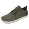 Zapatos minimalistas de punta ancha y suela blanda, zapatos deportivos holgados y cómodos para fitness y levantamiento de pesas, zapatos casuales transpirables antideslizantes de tejido flyknit