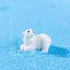 Paisaje Micro Mini Simulación Miniatura Figura de Oso Polar Accesorios de Decoración Bola de Cristal DIY Adornos Pequeños de Escritorio