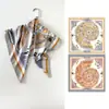 Nuevo Pañuelo de Seda Estampado Digital de Sarga a Doble Cara para Mujer Pañuelo de Flores de Alta Gama Transfronterizo Pañuelo Cuadrado Dulce Fresco para el Pecho Personalizado