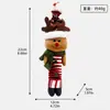 Pingentes de boneco de mola de Natal transfronteiriços, decorações de pelúcia multicoloridas de Papai Noel, boneco de neve e renas para vitrines