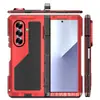 Adecuado para Z-Fold 30% de descuento Funda de Metal Triple Protección para Teléfono Fold7 con Soporte Bisagra Ranura para Bolígrafo Anticaídas Funda Dura Transfronterizo